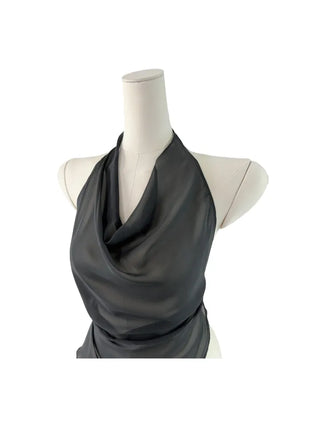 Blur cosi chiffon halter bl Blur cosi chiffon halter blouse