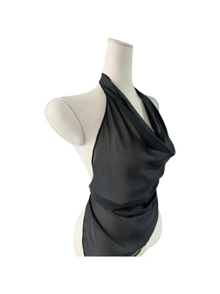 Blur cosi chiffon halter bl Blur cosi chiffon halter blouse