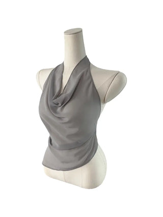 Blur cosi chiffon halter bl Blur cosi chiffon halter blouse