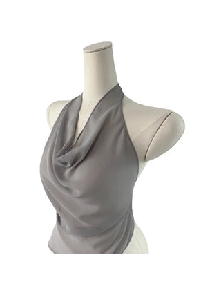 Blur cosi chiffon halter bl Blur cosi chiffon halter blouse