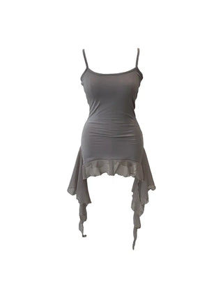 Purin frill wave long sleeveless