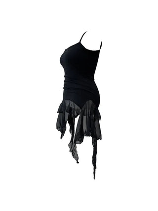 Purin frill wave long sleeveless
