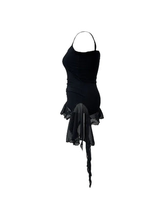 Purin frill wave long sleeveless