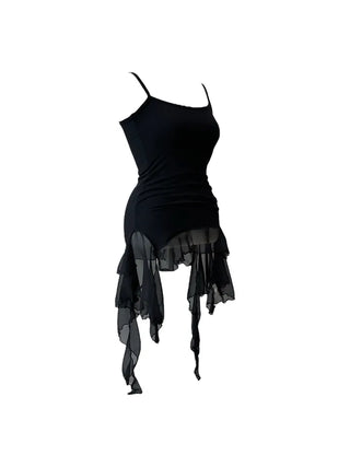 Purin frill wave long sleeveless