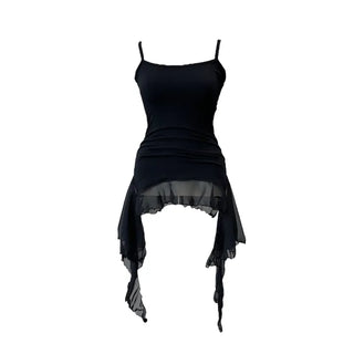 Purin frill wave long sleeveless