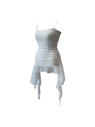 Purin frill wave long sleeveless