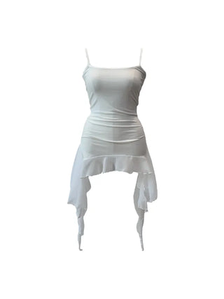 Purin frill wave long sleeveless