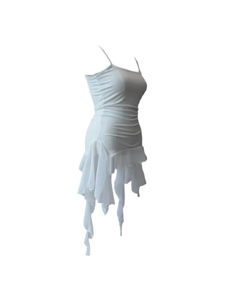 Purin frill wave long sleeveless