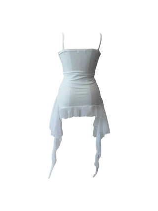 Purin frill wave long sleeveless