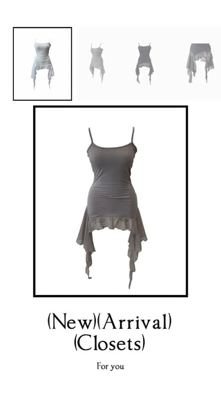 Purin frill wave long sleeveless