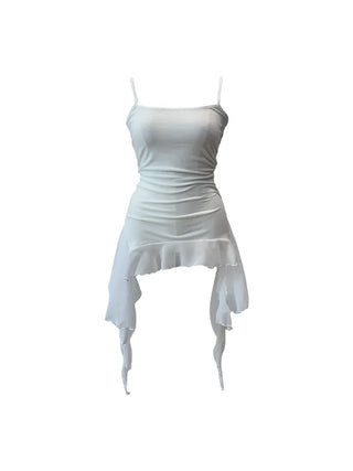 Purin frill wave long sleeveless