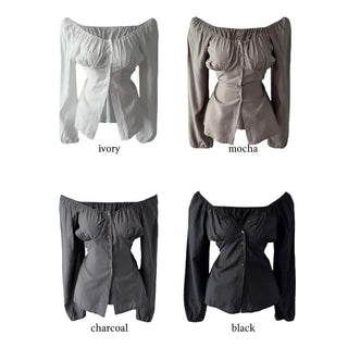 Vianne Two-Way Off-Shoulder Blouse