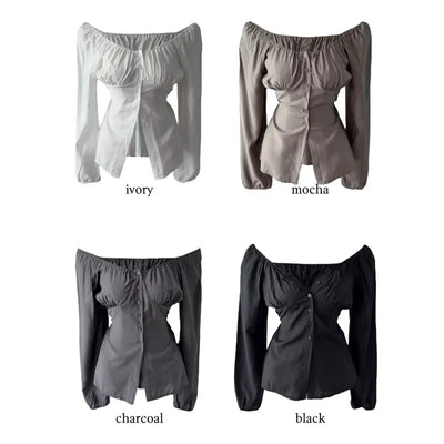 Vianne Two-Way Off-Shoulder Blouse
