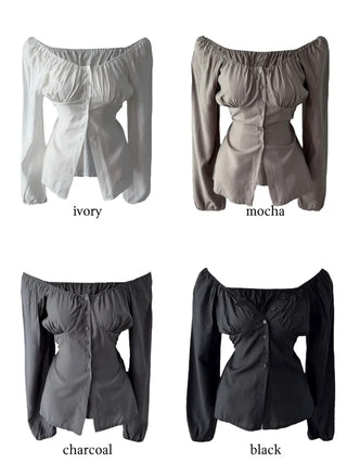 Vianne Two-Way Off-Shoulder Blouse