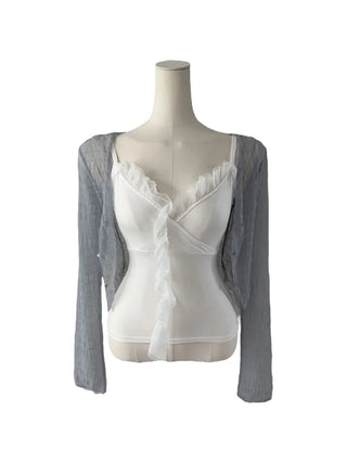 Rose lace wrap sleeveless rose lace wrap nasi