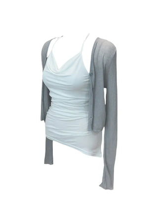 Joy light button cardigan