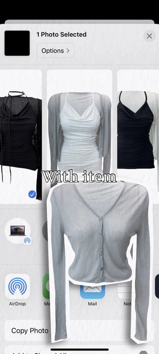 Joy light button cardigan