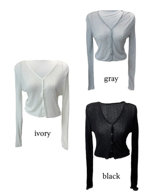 Joy light button cardigan