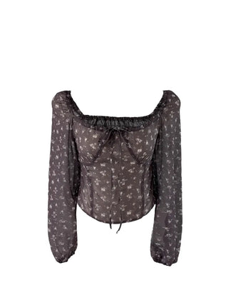 Maki Flower Smoke Blouse