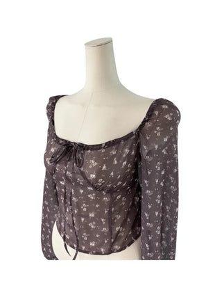 Maki Flower Smoke Blouse