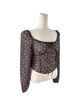 Maki Flower Smoke Blouse