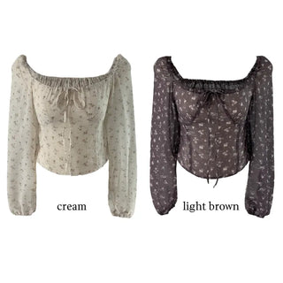 Maki Flower Smoke Blouse