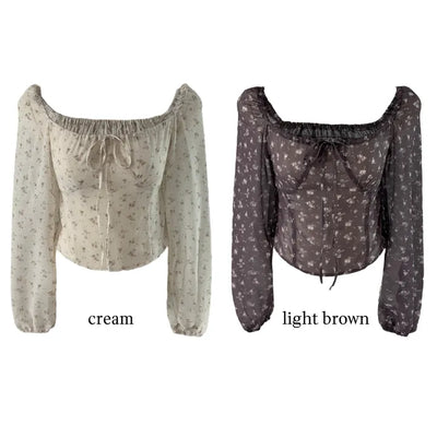 Maki Flower Smoke Blouse