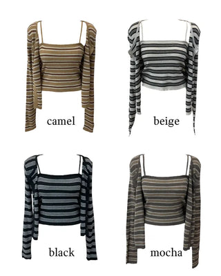 Pico Sand Sprite Sleeveless Cardigan Set