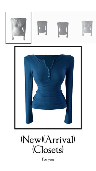 Miro henry neck ribbed long-sleeved t-shirt