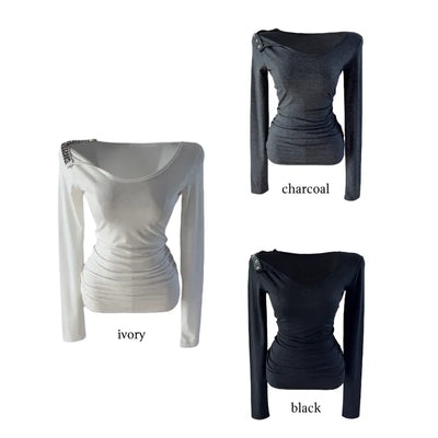 Jimmy Unbalanced Snap Long Sleeve T