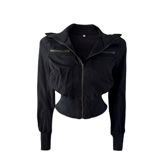New NB High Neck Cropped Jacket