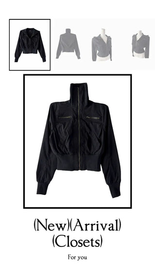 New NB High Neck Cropped Jacket