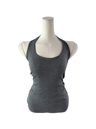 Stripe halter sleeveless single-breasted halter nasi