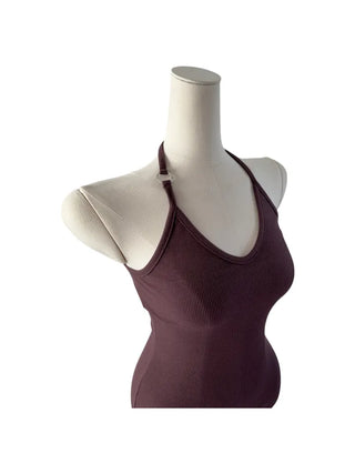 Ring halterneck ribbed sleeveless ring halterneck ribbed nasi