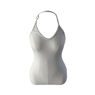 Ring halterneck ribbed sleeveless ring halterneck ribbed nasi