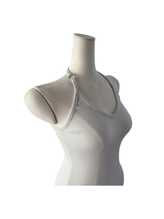 Ring halterneck ribbed sleeveless ring halterneck ribbed nasi