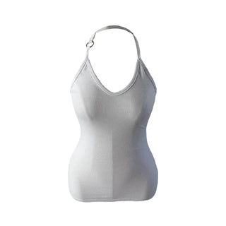 Ring halterneck ribbed sleeveless ring halterneck ribbed nasi