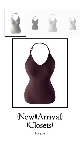 Ring halterneck ribbed sleeveless ring halterneck ribbed nasi