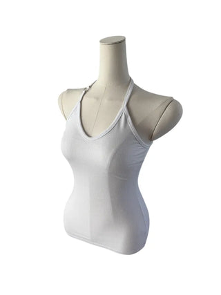 Ring halterneck ribbed sleeveless ring halterneck ribbed nasi