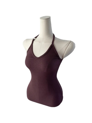 Ring halterneck ribbed sleeveless ring halterneck ribbed nasi