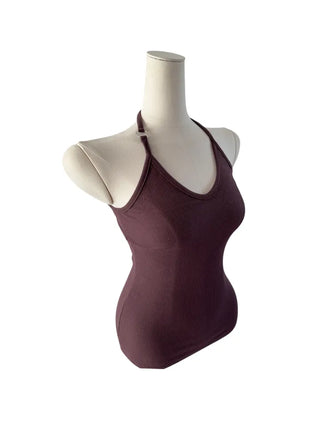 Ring halterneck ribbed sleeveless ring halterneck ribbed nasi