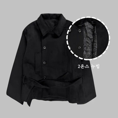 Paris half-double coat