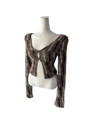 Vicky feather cardigan