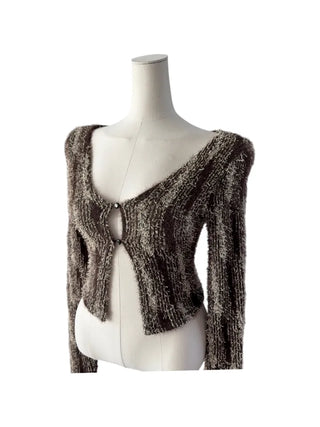 Vicky feather cardigan
