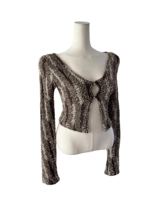Vicky feather cardigan