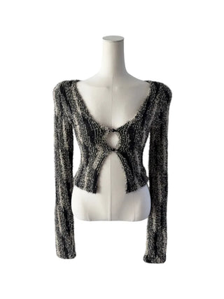 Vicky feather cardigan