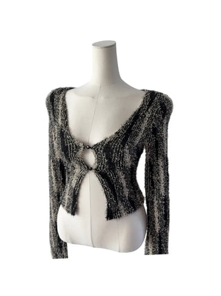 Vicky feather cardigan