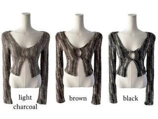 Vicky feather cardigan