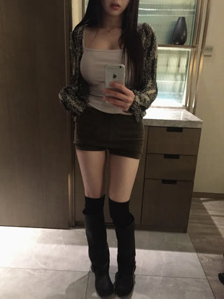Vicky feather cardigan