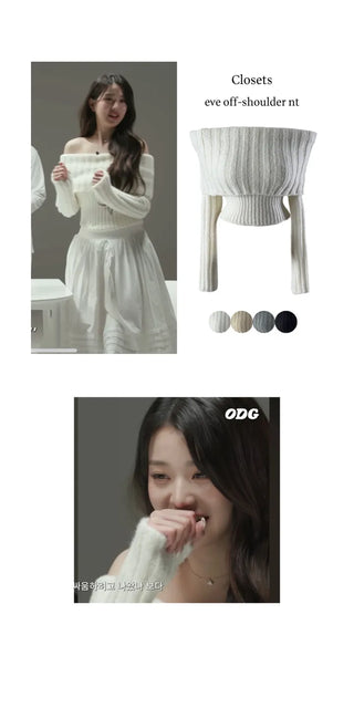 Eve off-shoulder knit